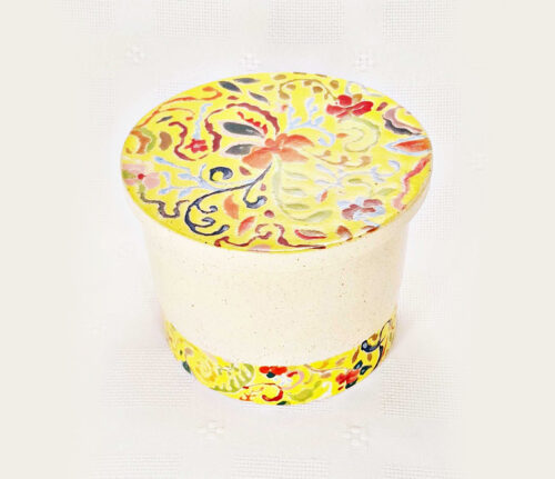 Yellow French Butter Dish