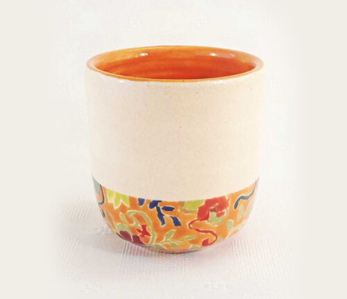 Orange Garden  Bottom Tumbler